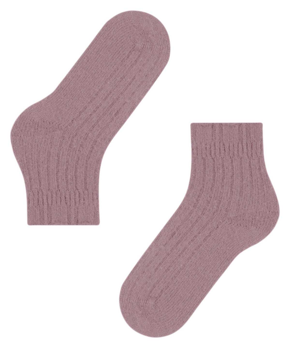 Calzini Donna Falke Bedsock Rib House socks Rosse | UADB25697