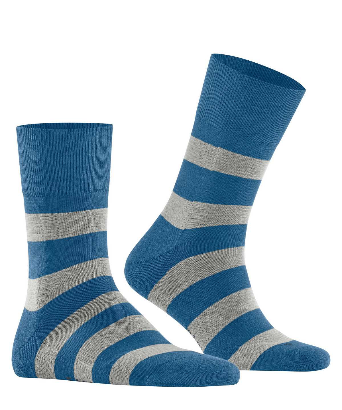 Calzini Donna Falke Block Stripe Socks Blu | VQZT04683