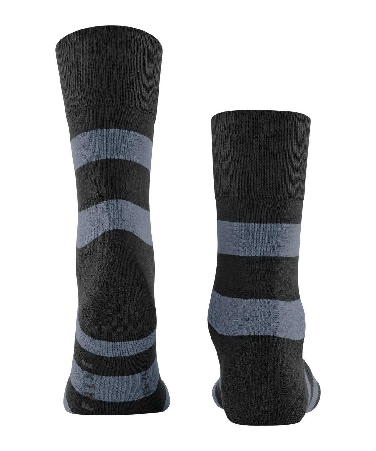 Calzini Donna Falke Block Stripe Socks Nere | RZMN74360