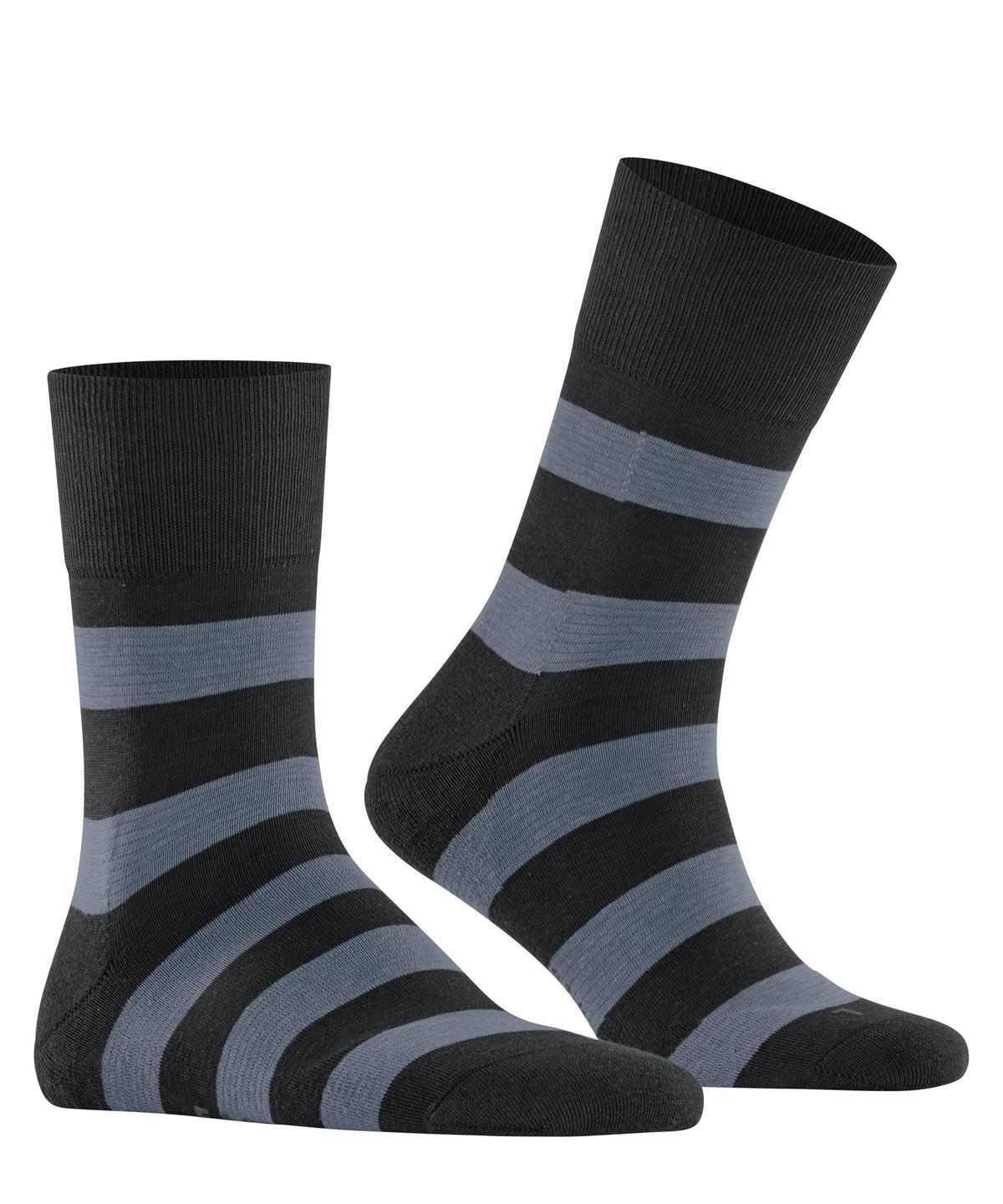 Calzini Donna Falke Block Stripe Socks Nere | RZMN74360