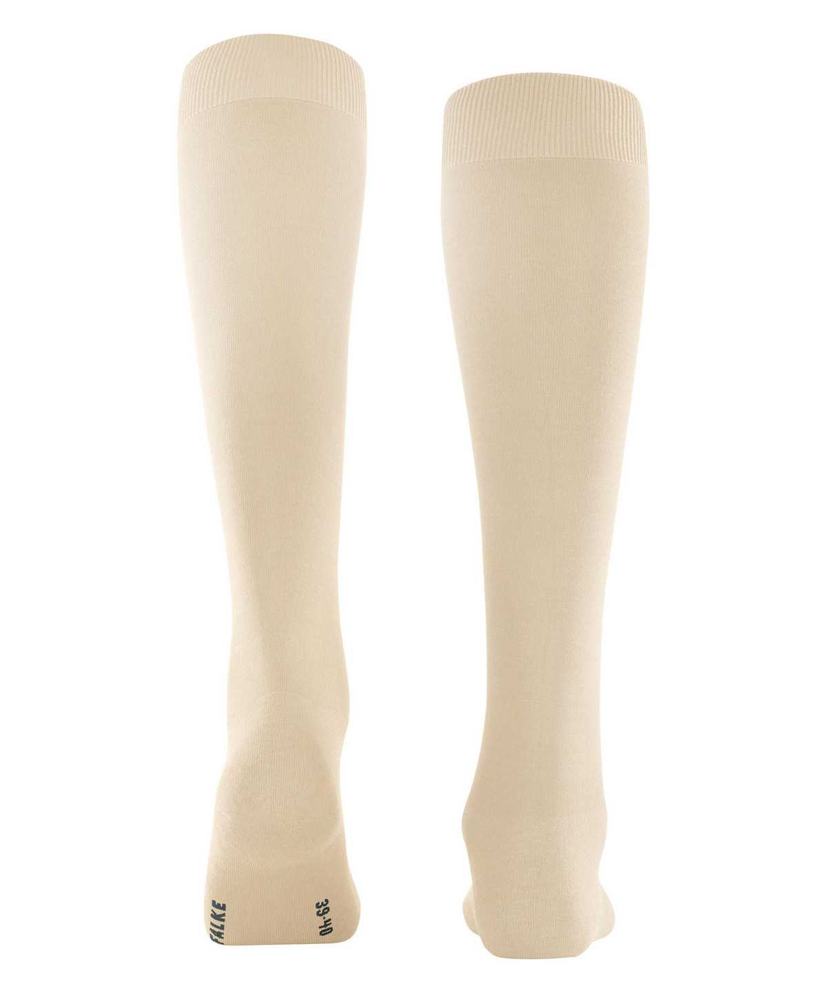 Calzini Donna Falke ClimaWool Knee-high Socks Beige | PEIG81429