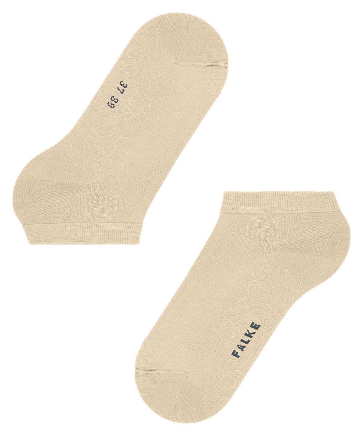 Calzini Donna Falke ClimaWool Sneaker socks Beige | ZMDU78650