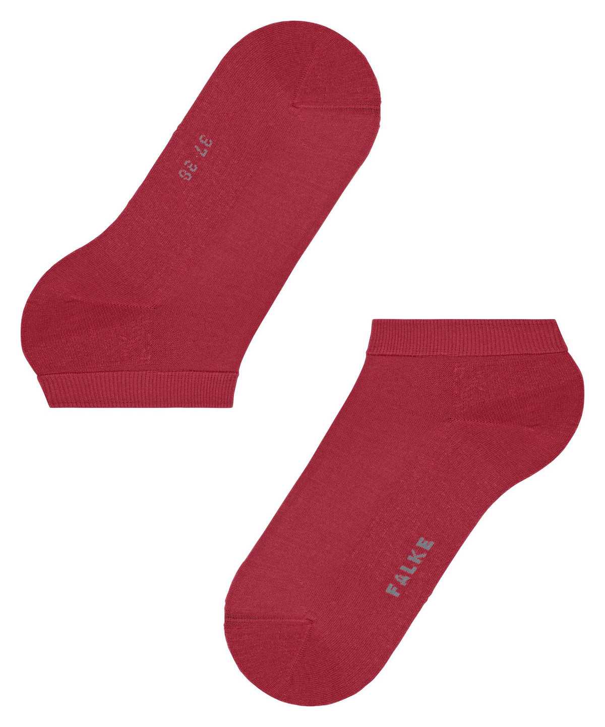 Calzini Donna Falke ClimaWool Sneaker socks Rosse | XYLU84509