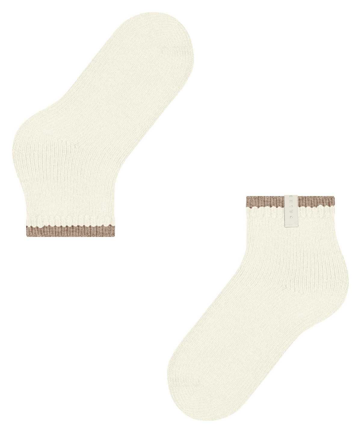 Calzini Donna Falke Cosy Plush Short sock Bianche | NKEJ94250