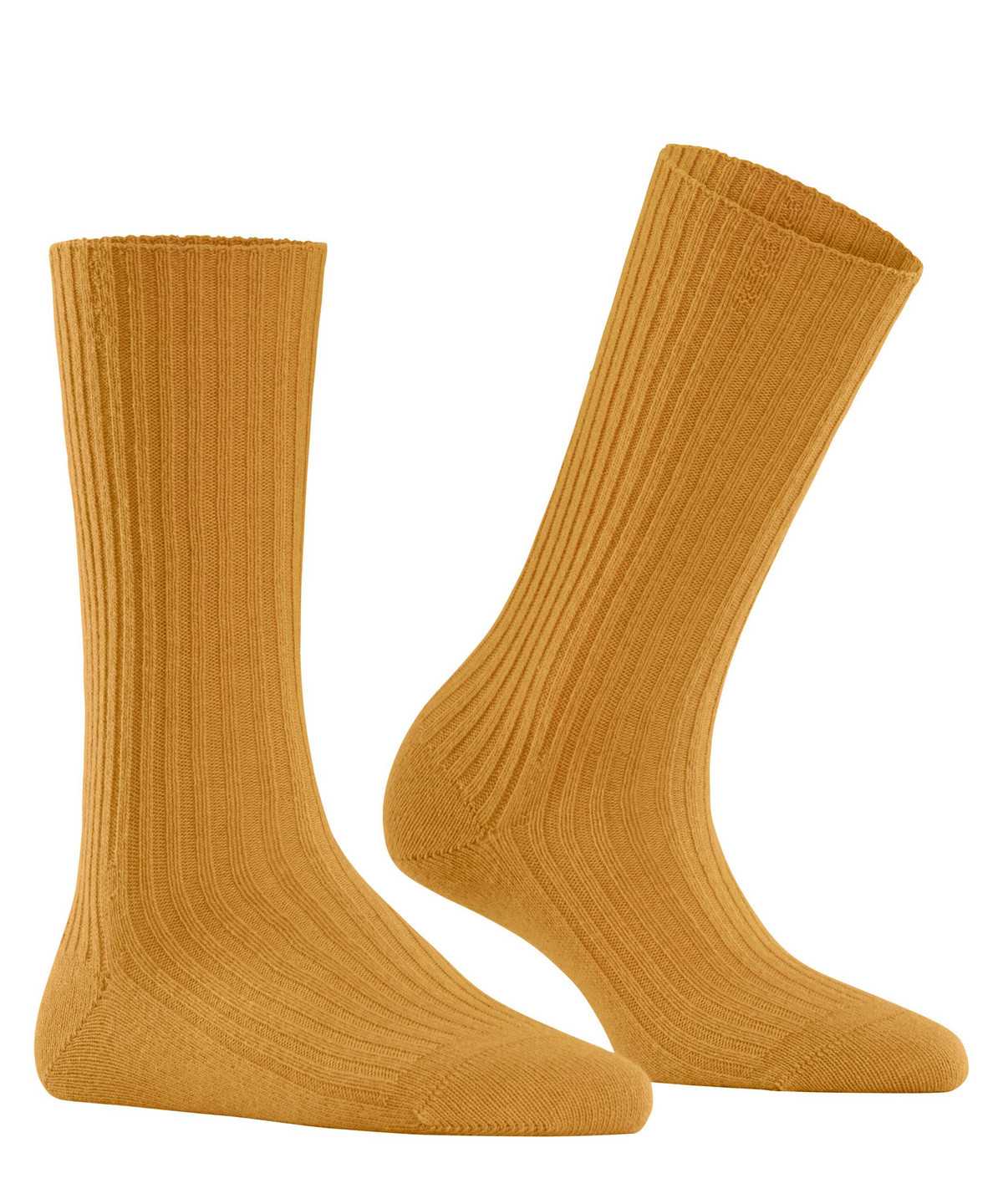 Calzini Donna Falke Cosy Wool Boot Socks Gialle | OGIJ67835