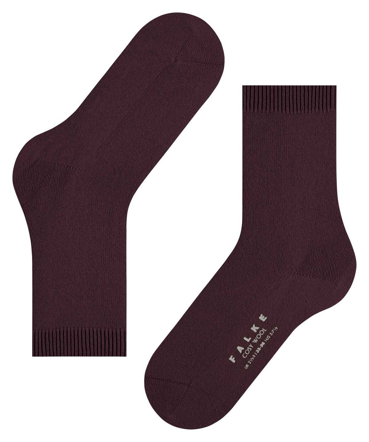 Calzini Donna Falke Cosy Wool Socks Rosse | AVKC51724