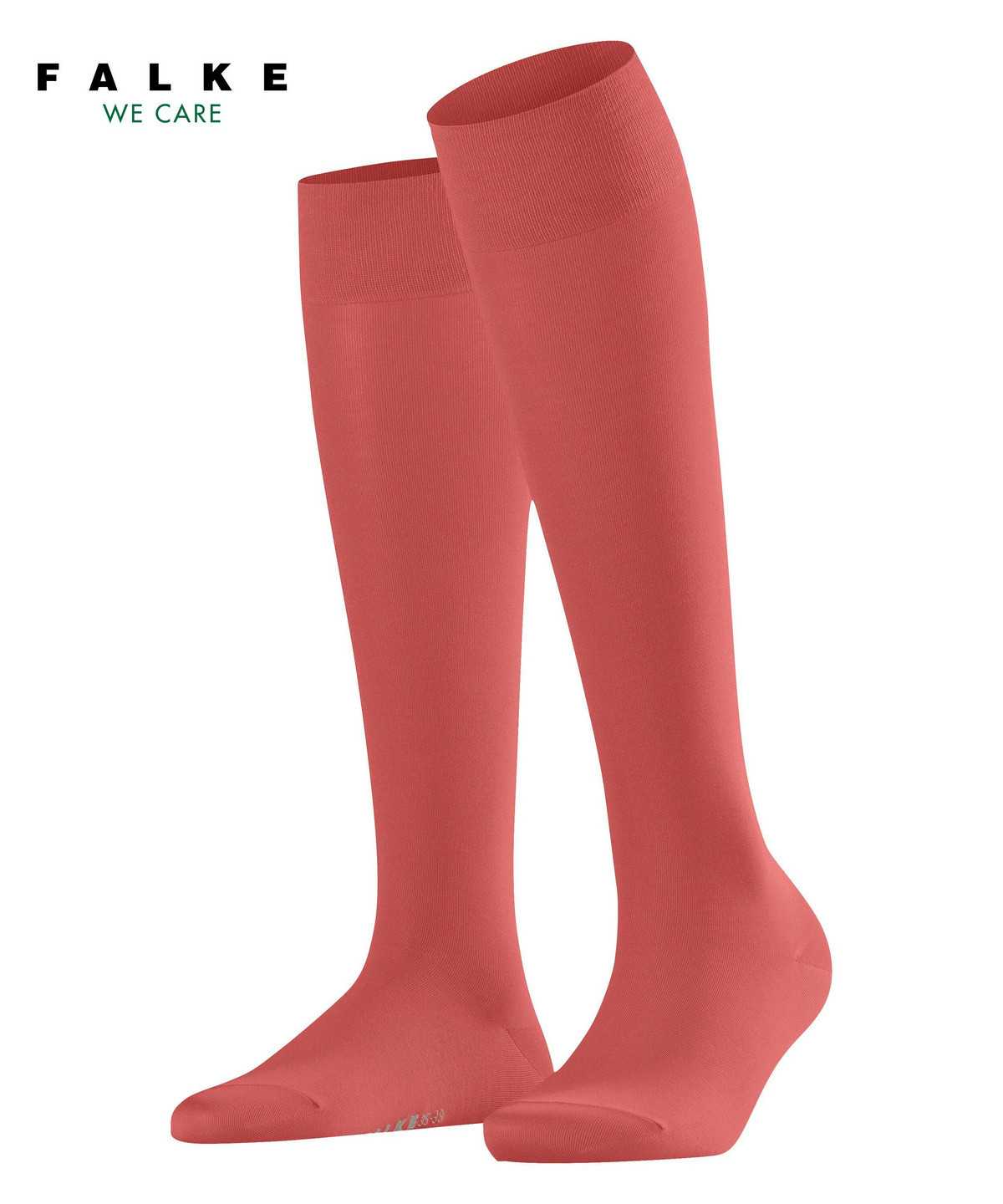 Calzini Donna Falke Cotton Touch Knee-high Socks Rosse | LCKP81975