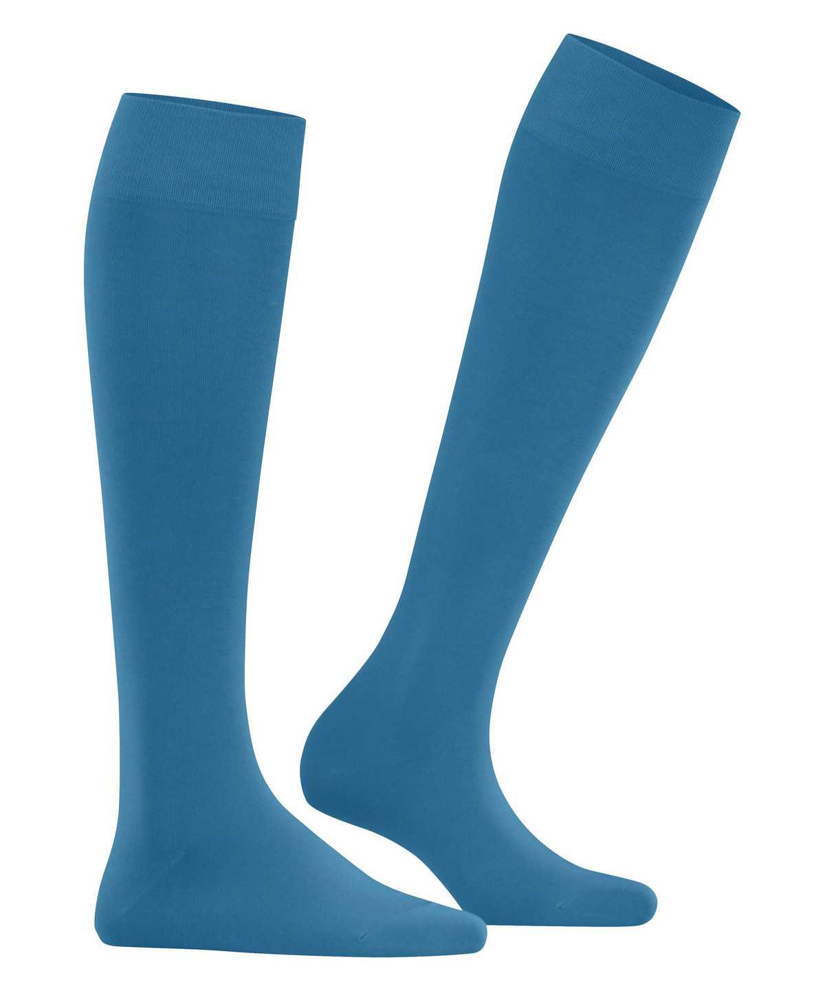 Calzini Donna Falke Cotton Touch Knee-high Socks Blu | IDWA57948