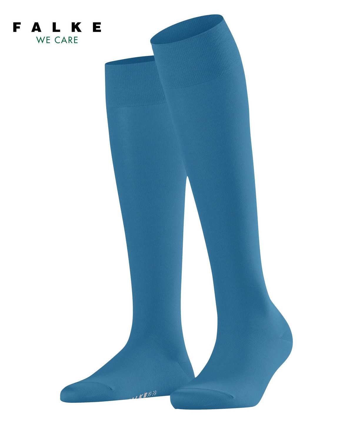 Calzini Donna Falke Cotton Touch Knee-high Socks Blu | IDWA57948