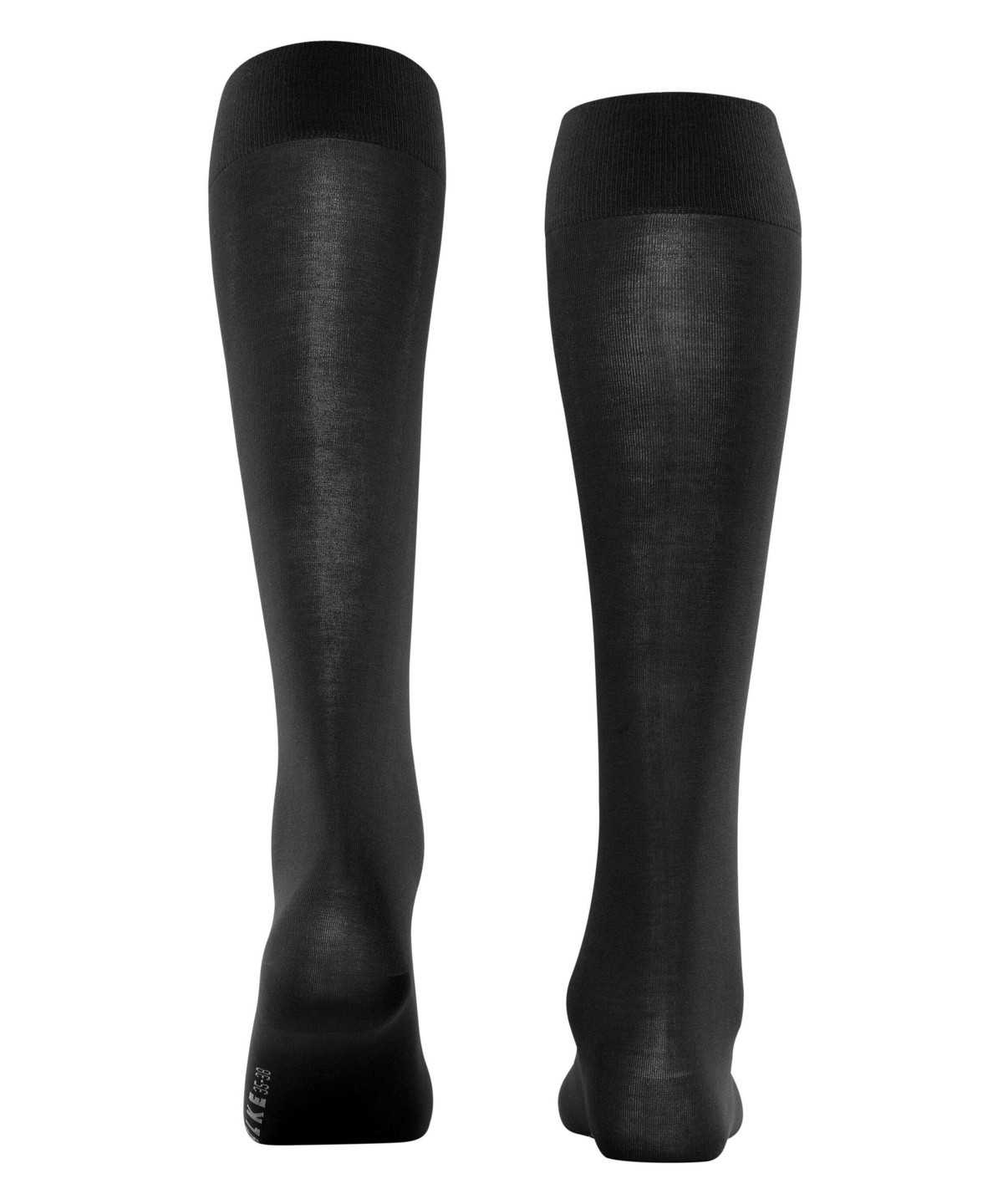 Calzini Donna Falke Cotton Touch Knee-high Socks Nere | OJQG69253