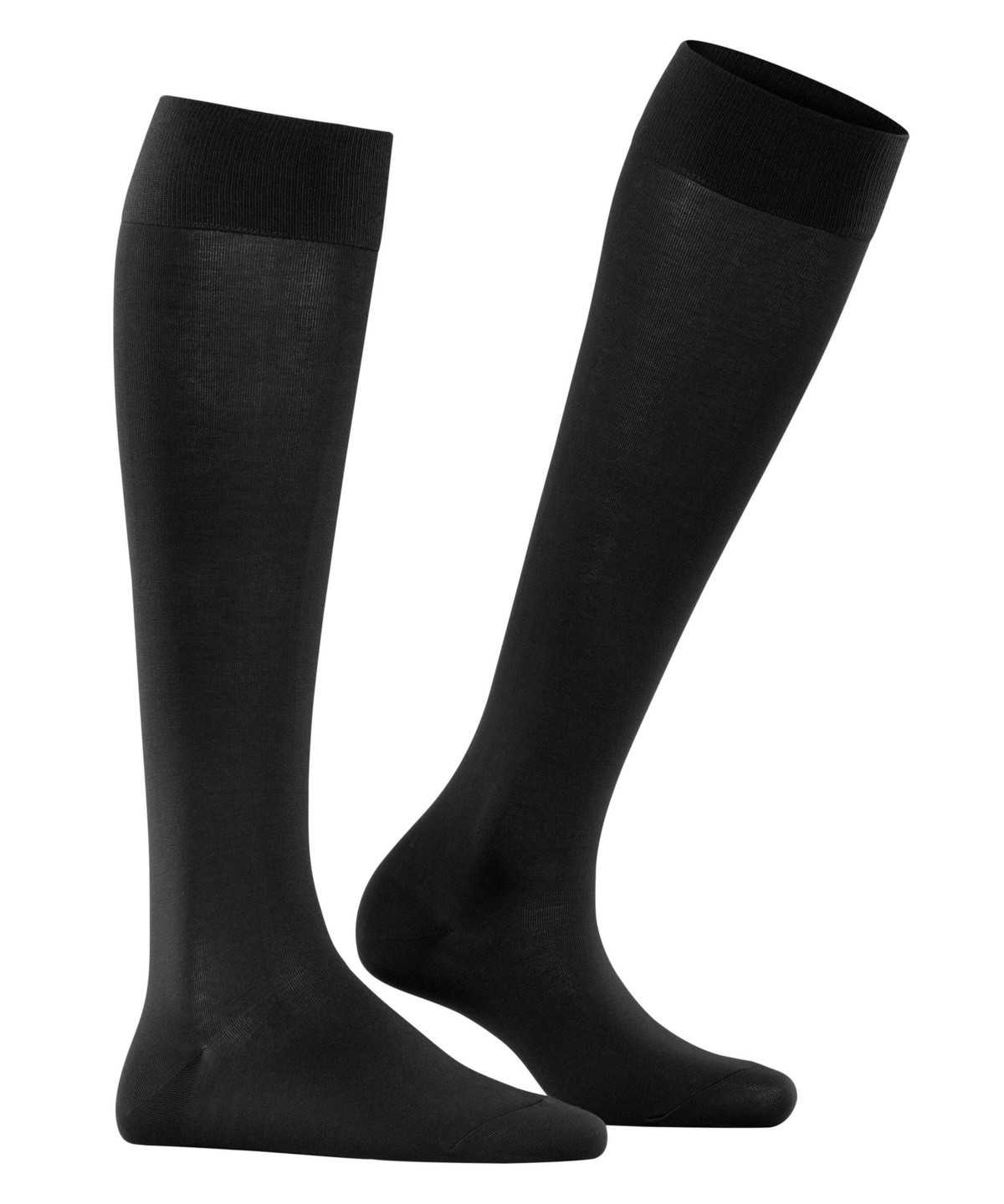 Calzini Donna Falke Cotton Touch Knee-high Socks Nere | OJQG69253