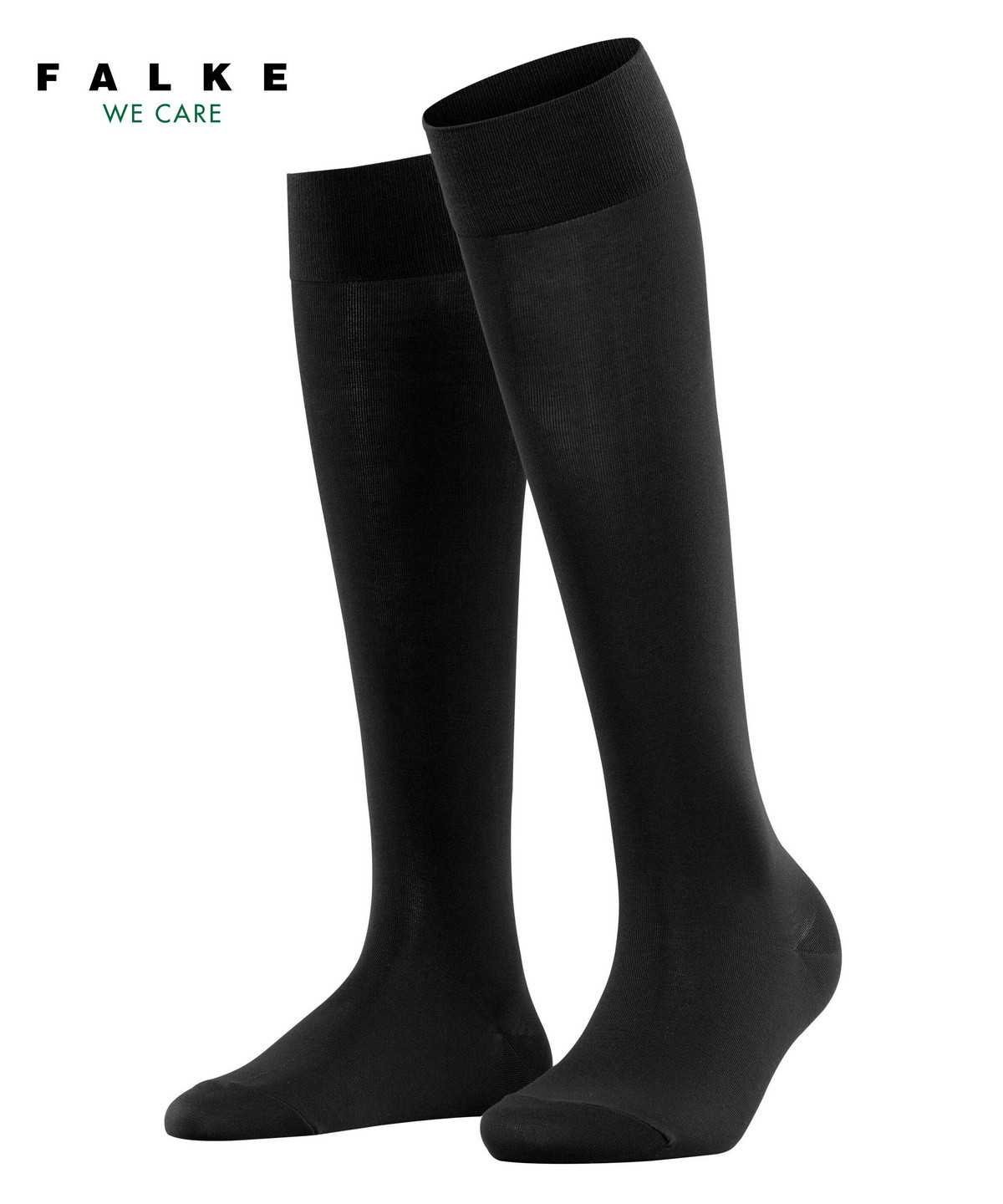 Calzini Donna Falke Cotton Touch Knee-high Socks Nere | OJQG69253