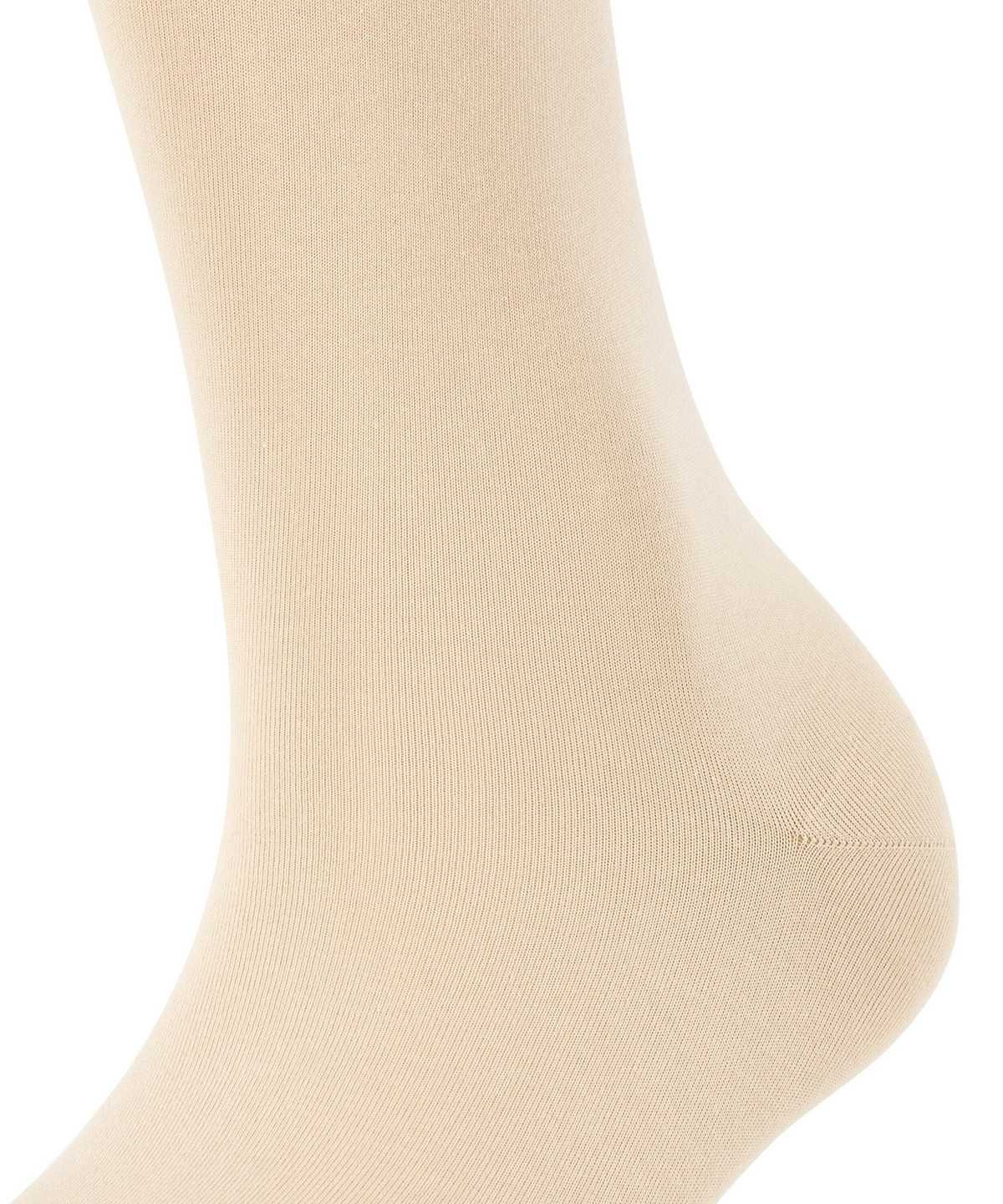 Calzini Donna Falke Cotton Touch Knee-high Socks Beige | UBLZ01894