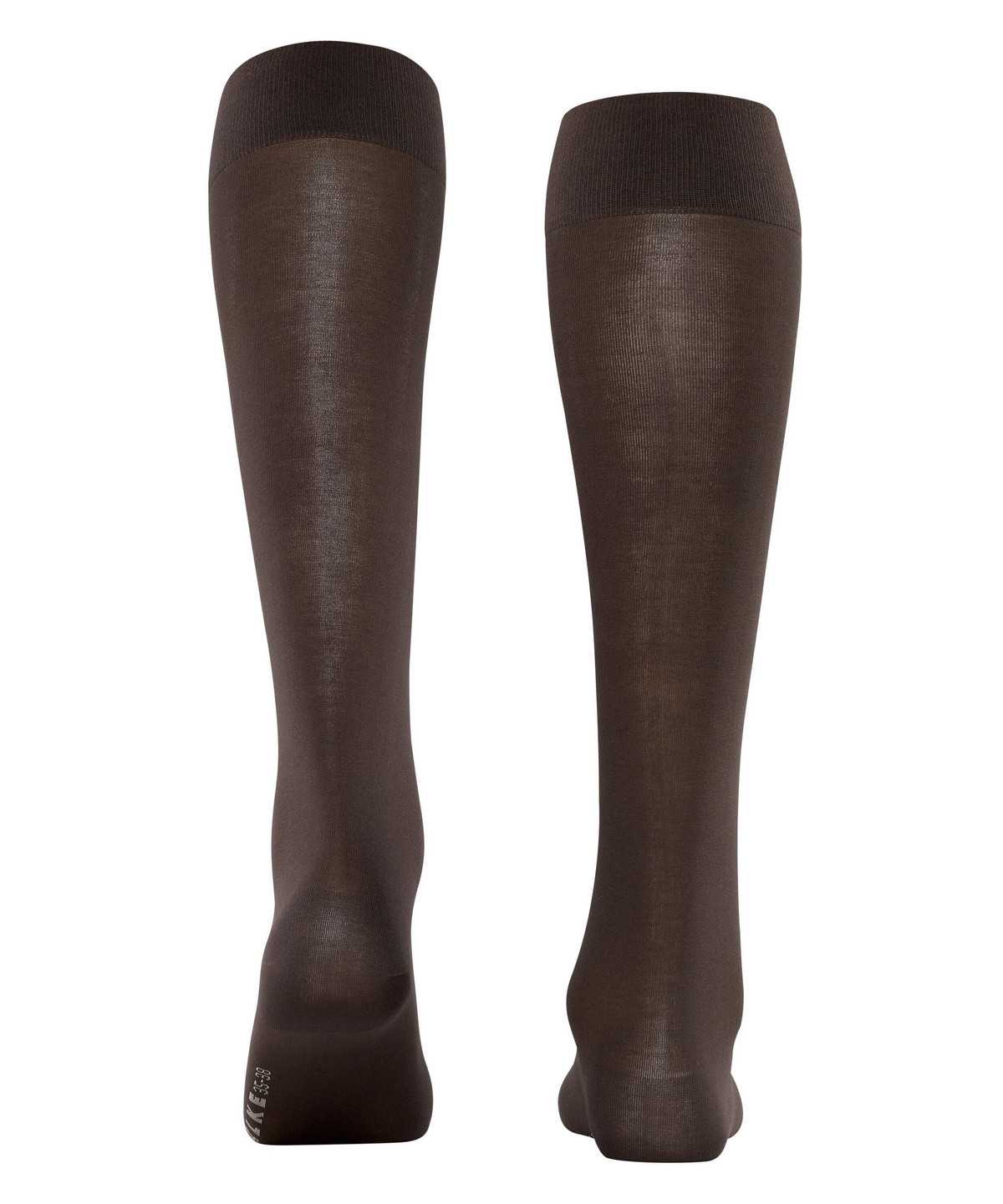 Calzini Donna Falke Cotton Touch Knee-high Socks Marroni | UFHT89237