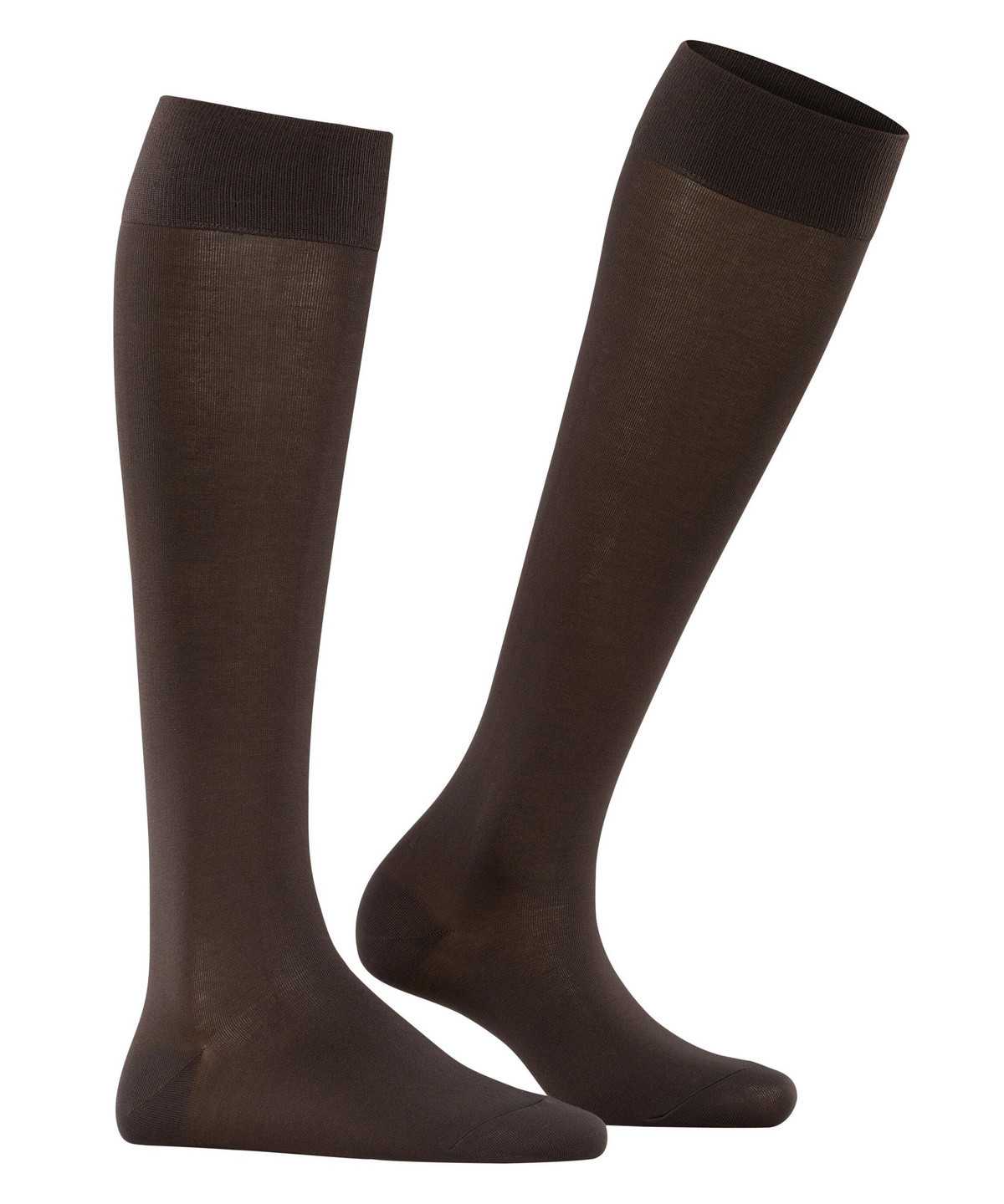 Calzini Donna Falke Cotton Touch Knee-high Socks Marroni | UFHT89237