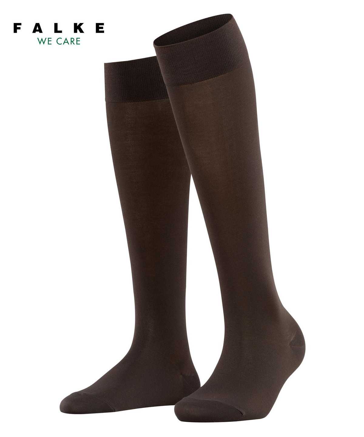 Calzini Donna Falke Cotton Touch Knee-high Socks Marroni | UFHT89237