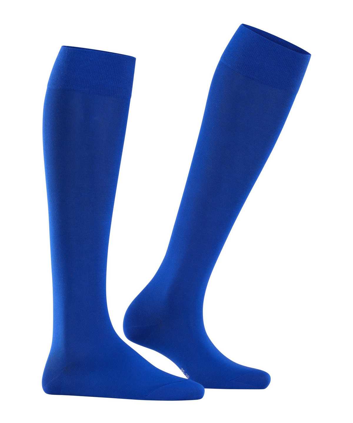 Calzini Donna Falke Cotton Touch Knee-high Socks Blu | WLVS75862