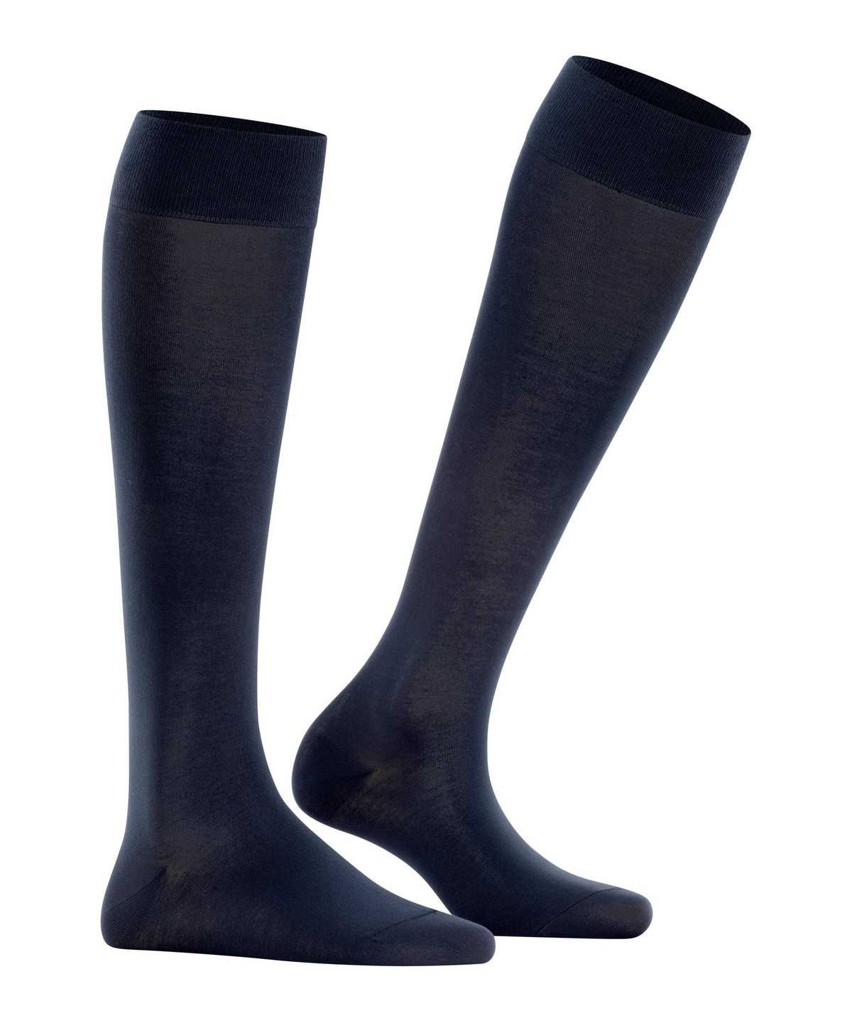 Calzini Donna Falke Cotton Touch Knee-high Socks Blu | WUSL34168