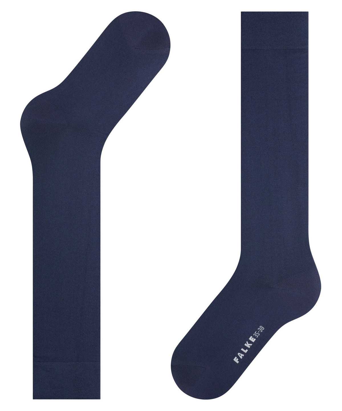 Calzini Donna Falke Cotton Touch Knee-high Socks Blu | WUSL34168