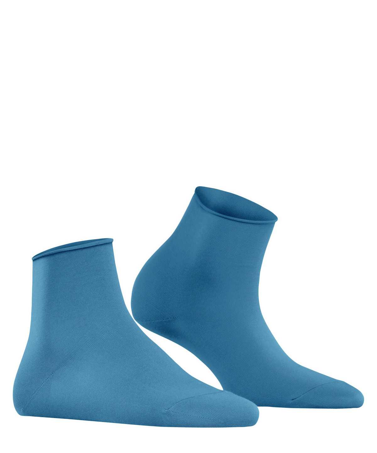 Calzini Donna Falke Cotton Touch Short sock Blu | FHRX47589