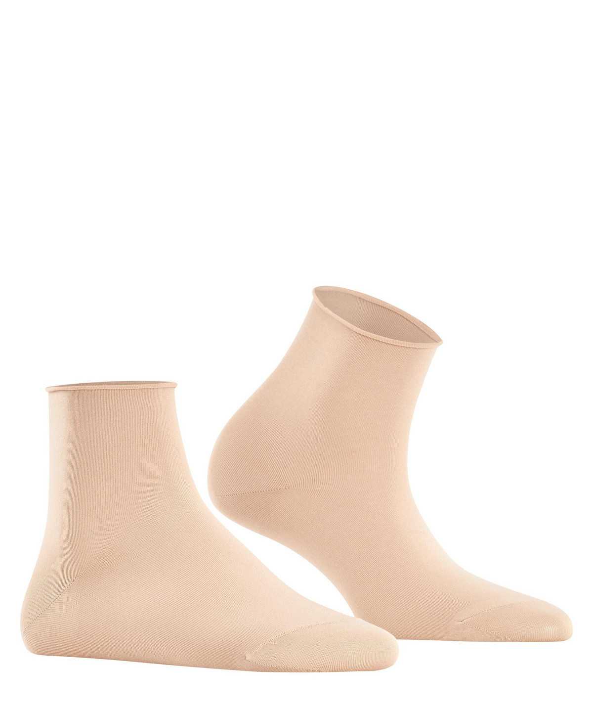 Calzini Donna Falke Cotton Touch Short sock Beige | GSEL47231