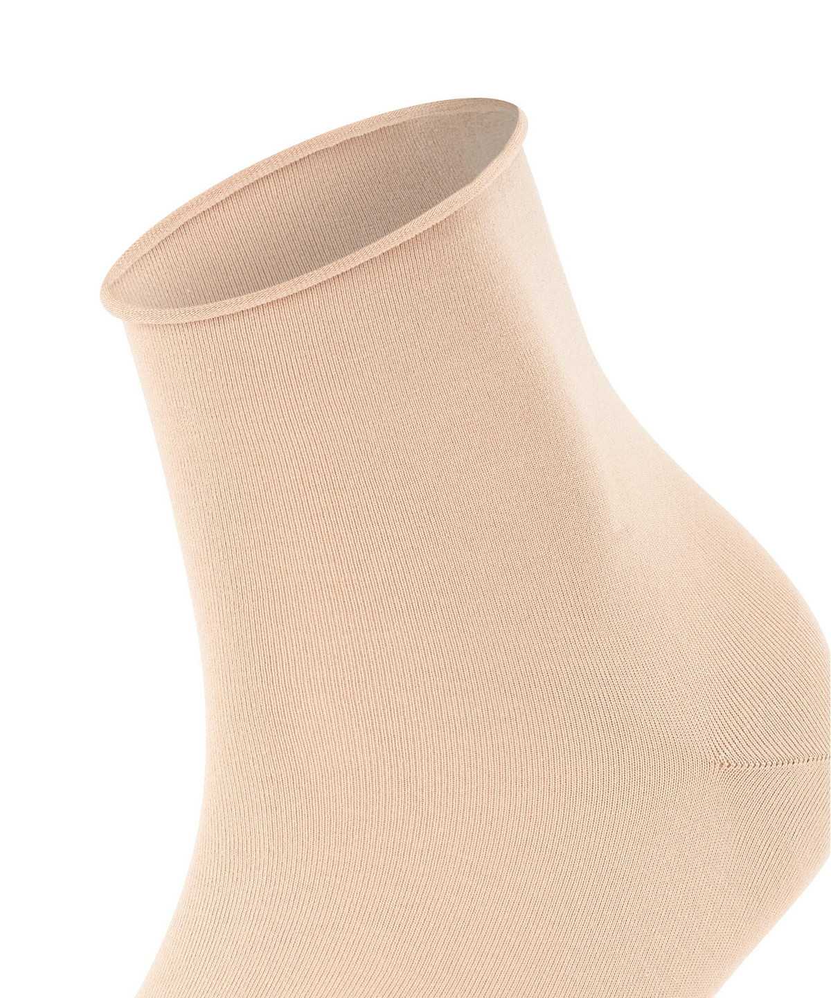 Calzini Donna Falke Cotton Touch Short sock Beige | GSEL47231