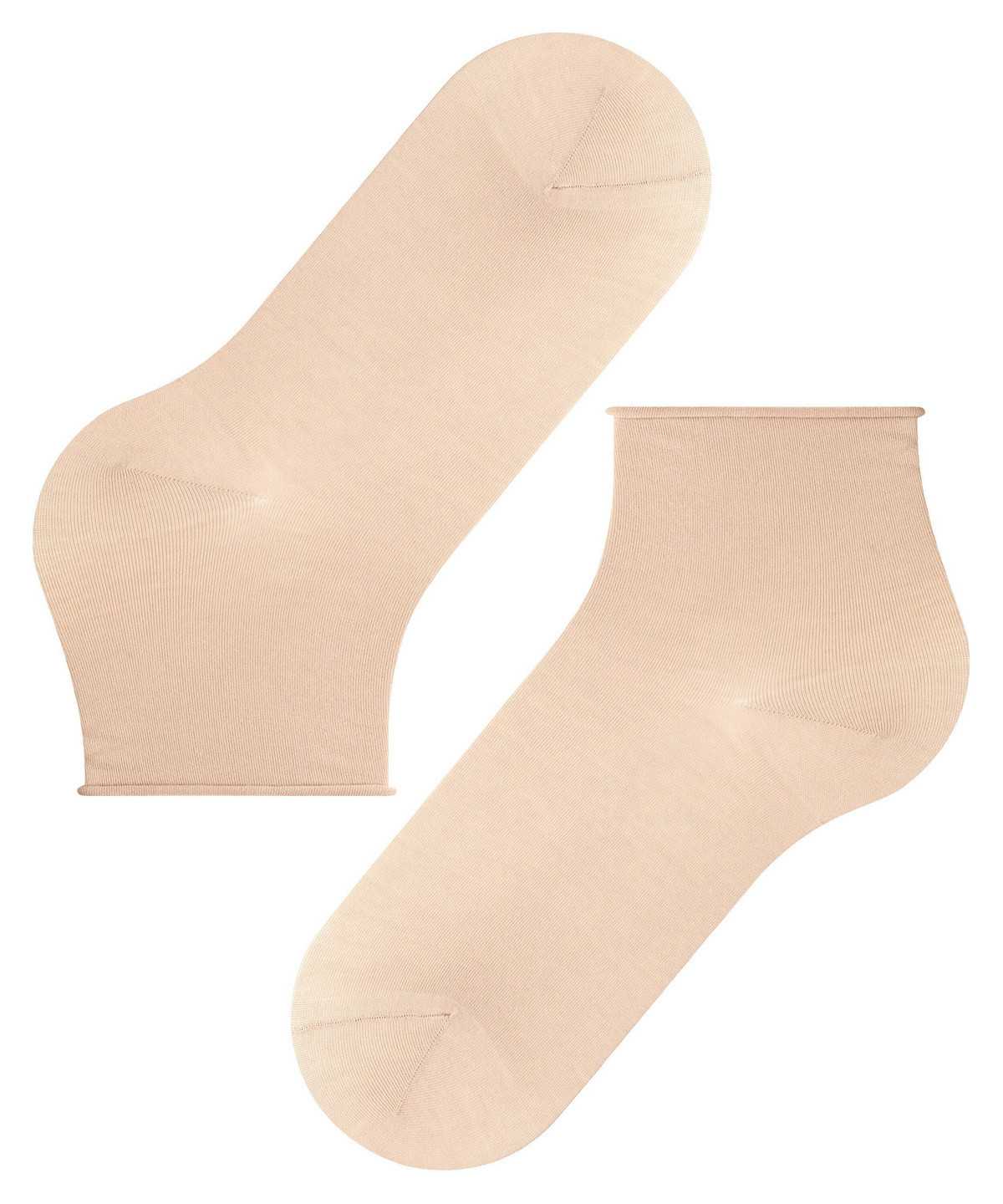 Calzini Donna Falke Cotton Touch Short sock Beige | GSEL47231