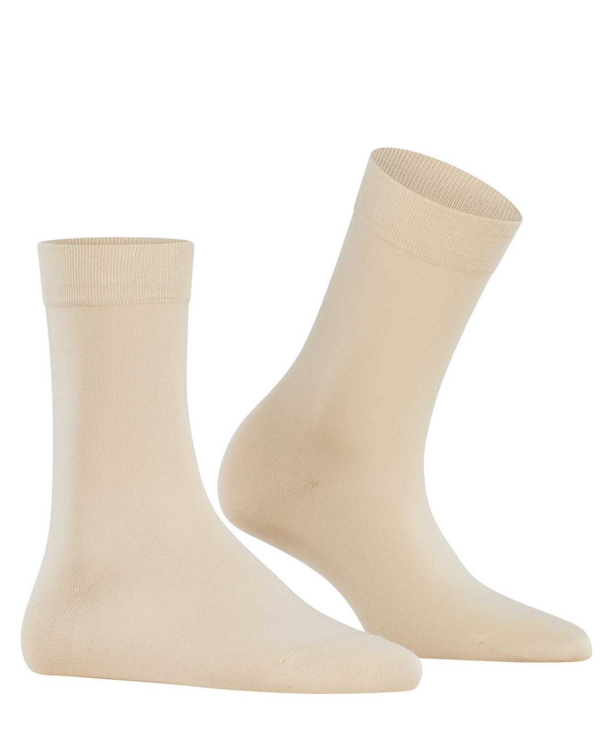 Calzini Donna Falke Cotton Touch Socks Beige | SWAC61704