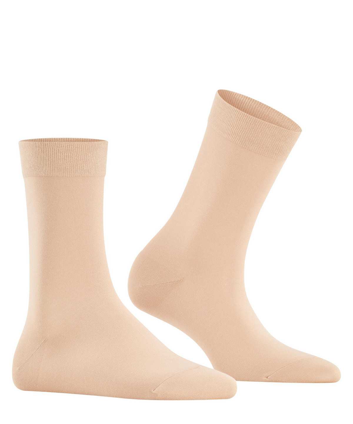 Calzini Donna Falke Cotton Touch Socks Beige | WUQX93640