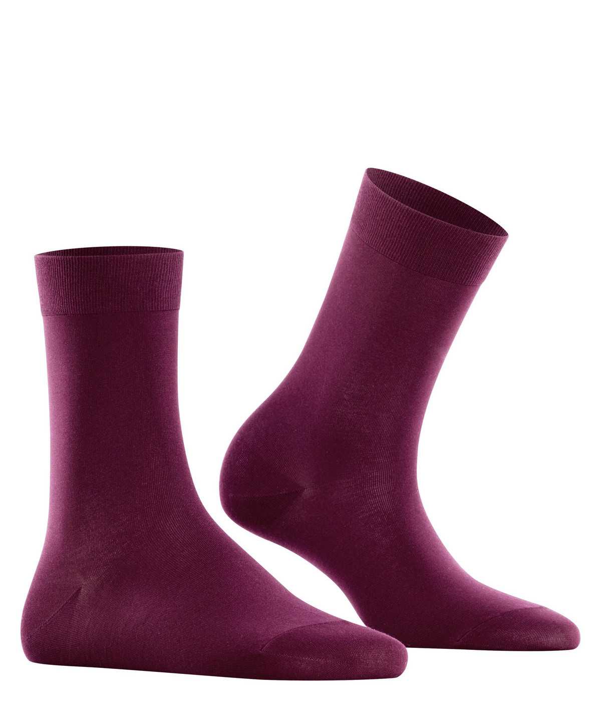 Calzini Donna Falke Cotton Touch Socks Rosse | MDJG61432