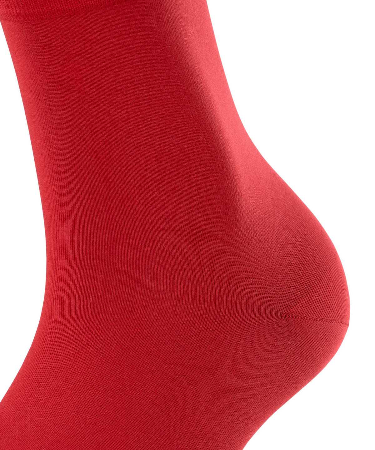 Calzini Donna Falke Cotton Touch Socks Rosse | JERC80659