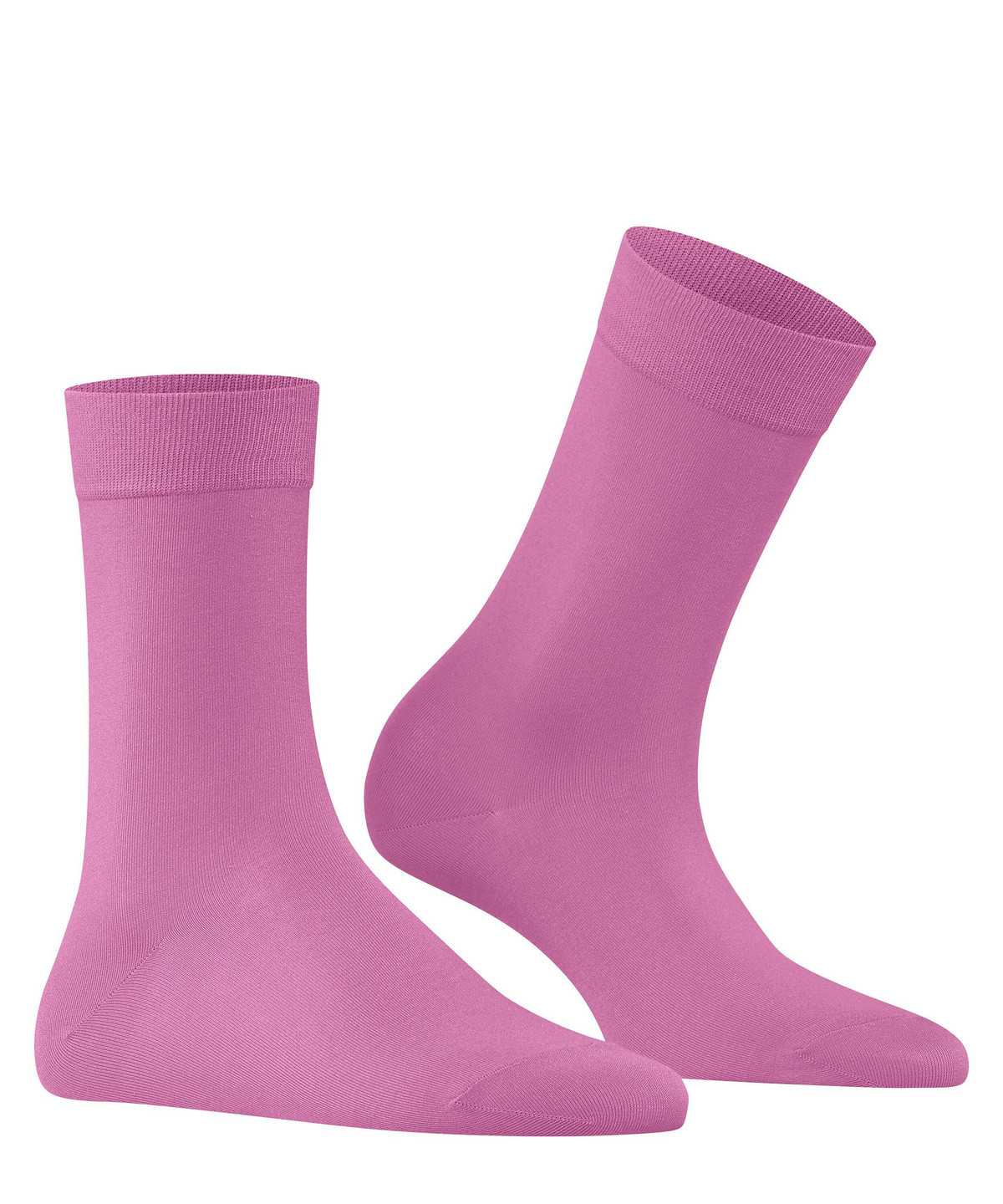 Calzini Donna Falke Cotton Touch Socks Rosse | CREZ09613