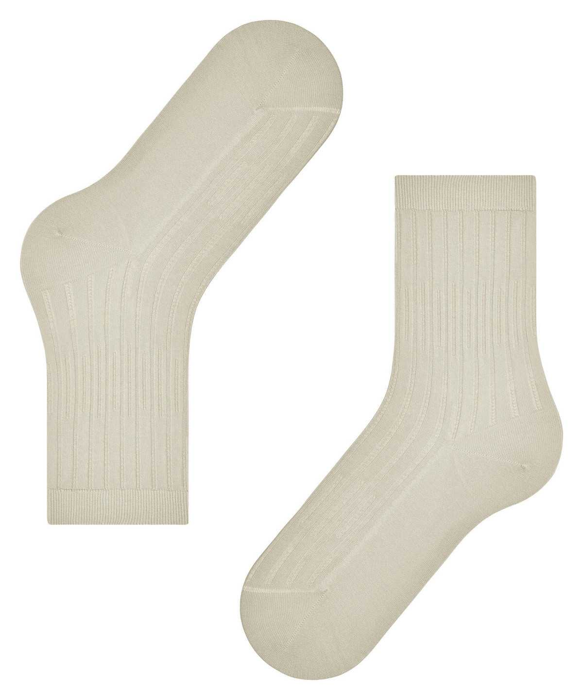 Calzini Donna Falke Dash Rib Socks Beige | LOKE92086