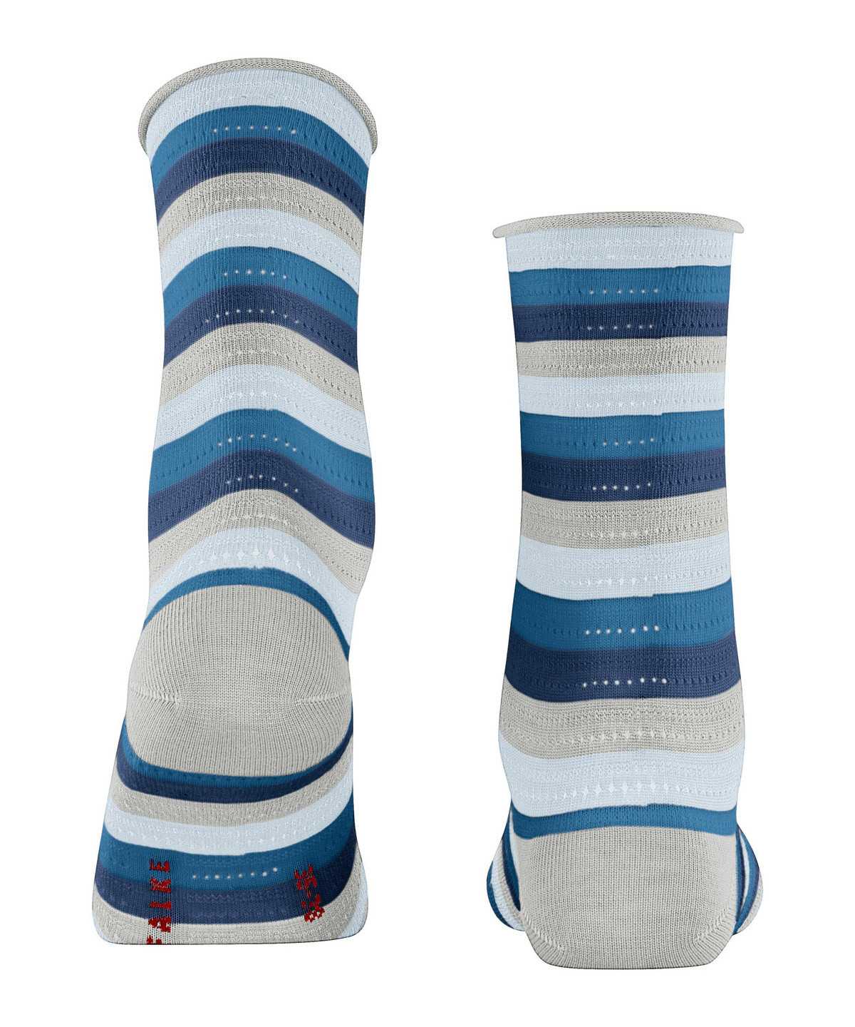 Calzini Donna Falke Dopamine Stripe Socks Grigie | IUEZ86759