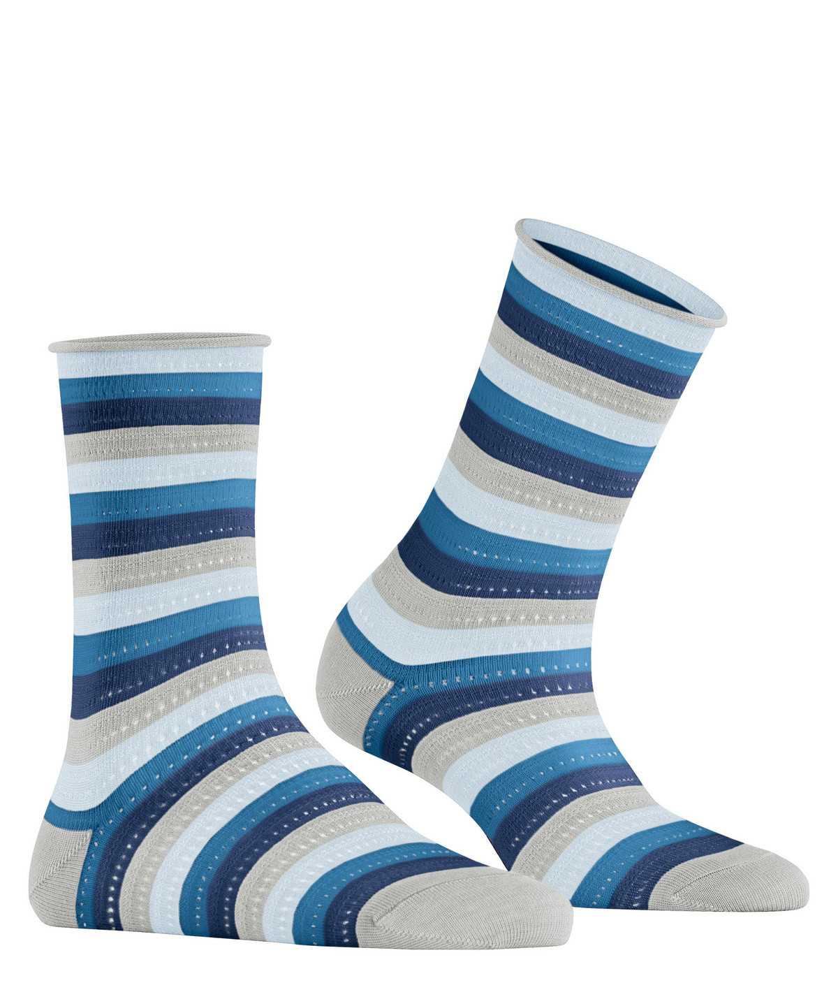 Calzini Donna Falke Dopamine Stripe Socks Grigie | IUEZ86759