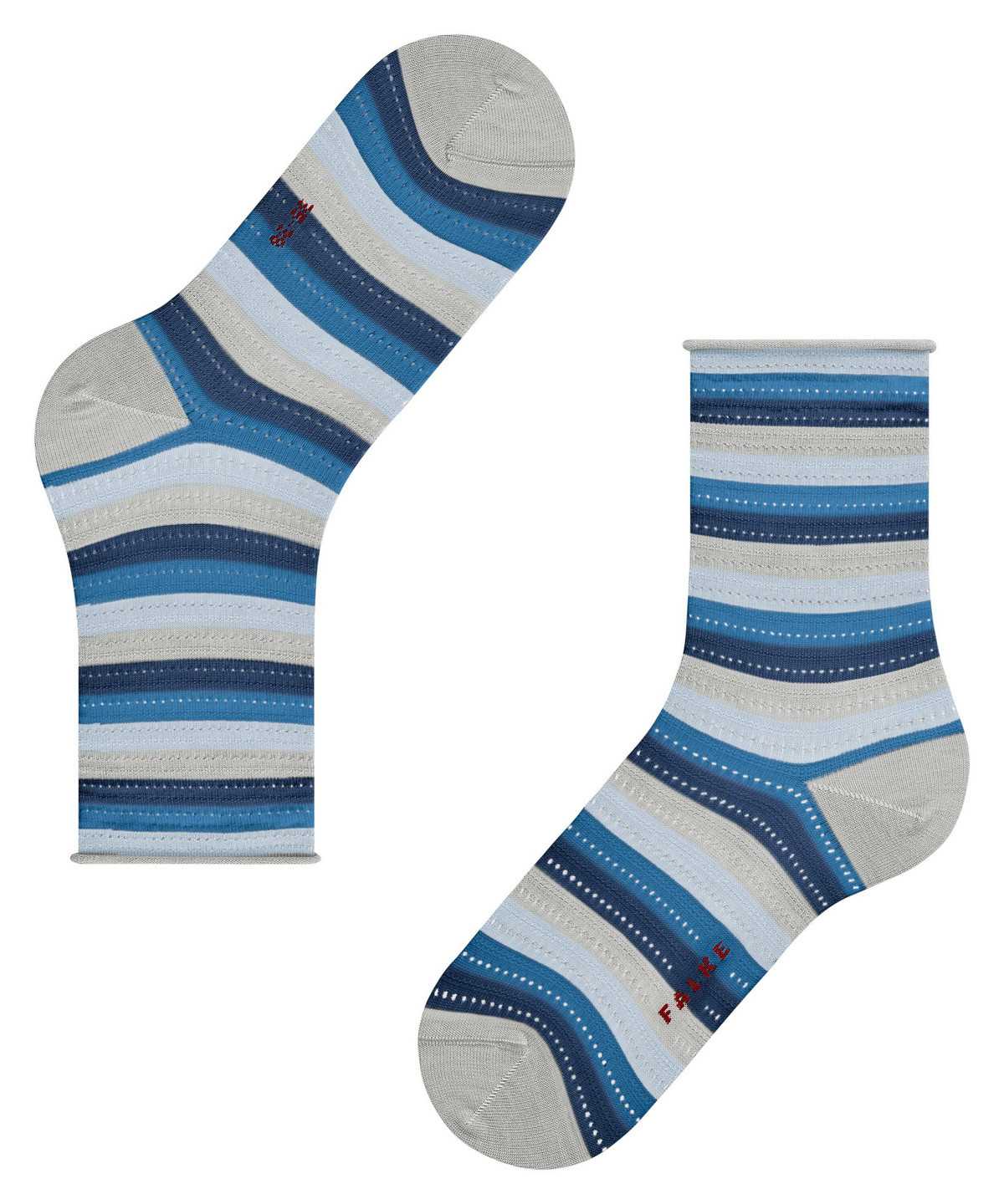 Calzini Donna Falke Dopamine Stripe Socks Grigie | IUEZ86759