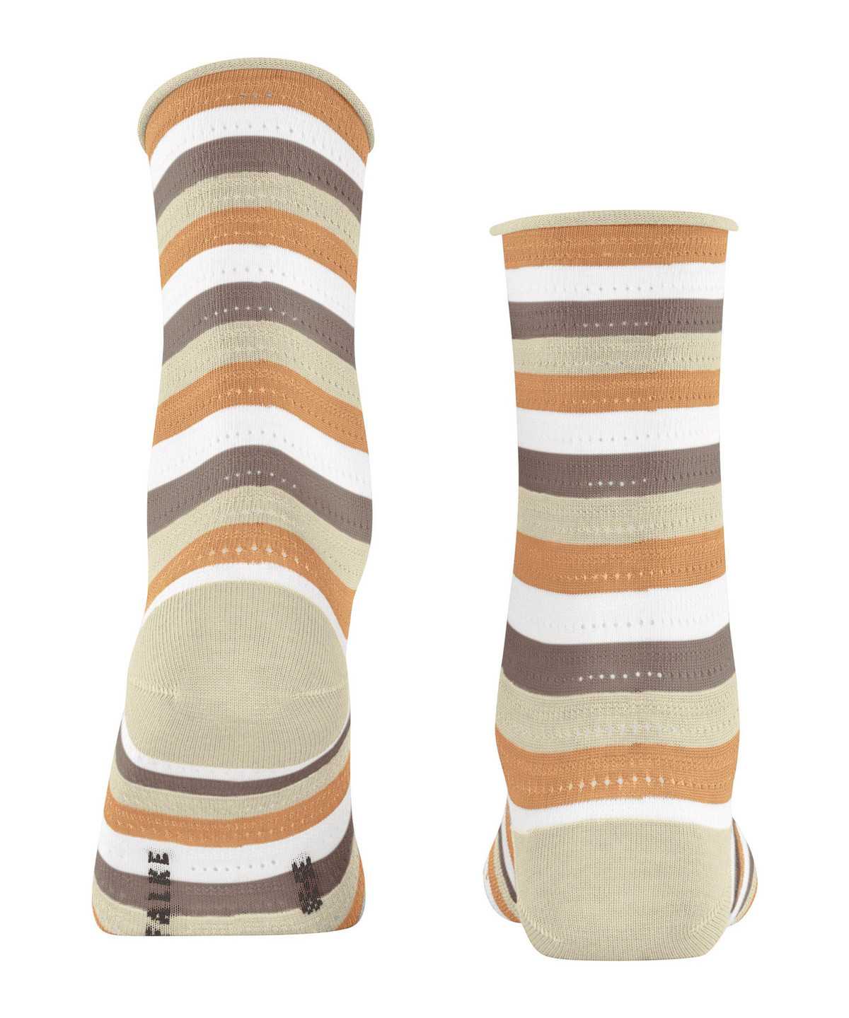 Calzini Donna Falke Dopamine Stripe Socks Beige | CRDS67521