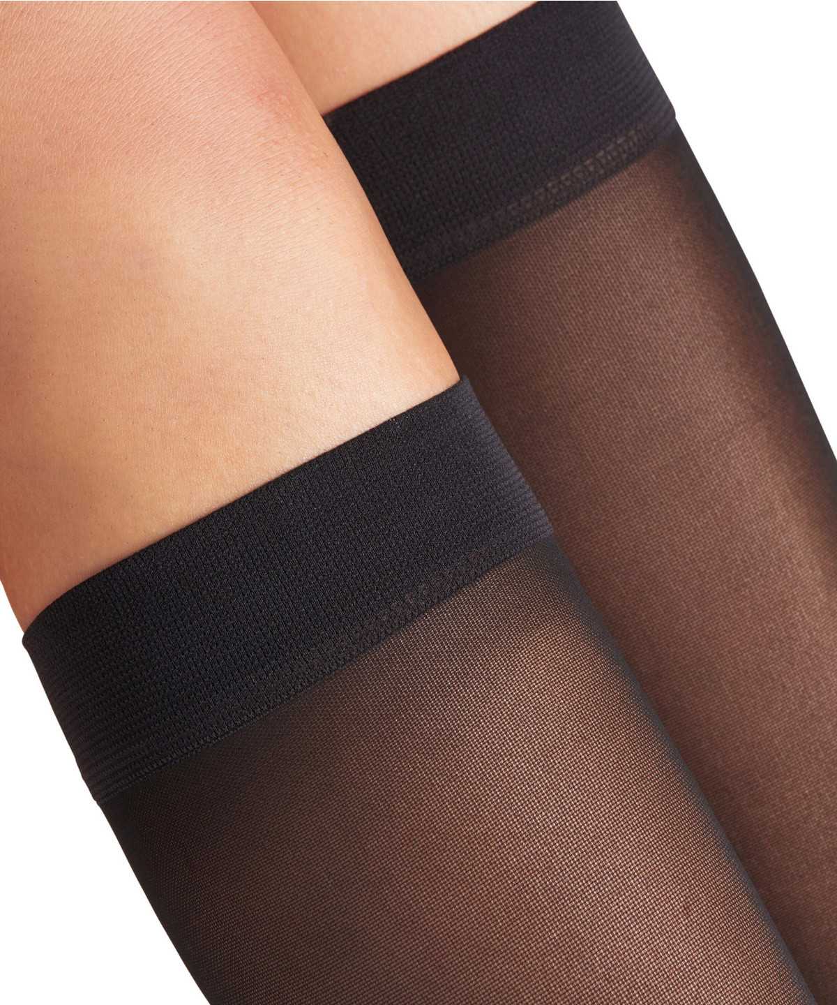 Calzini Donna Falke Energize 30 DEN Knee-high Socks Nere | CISD94150