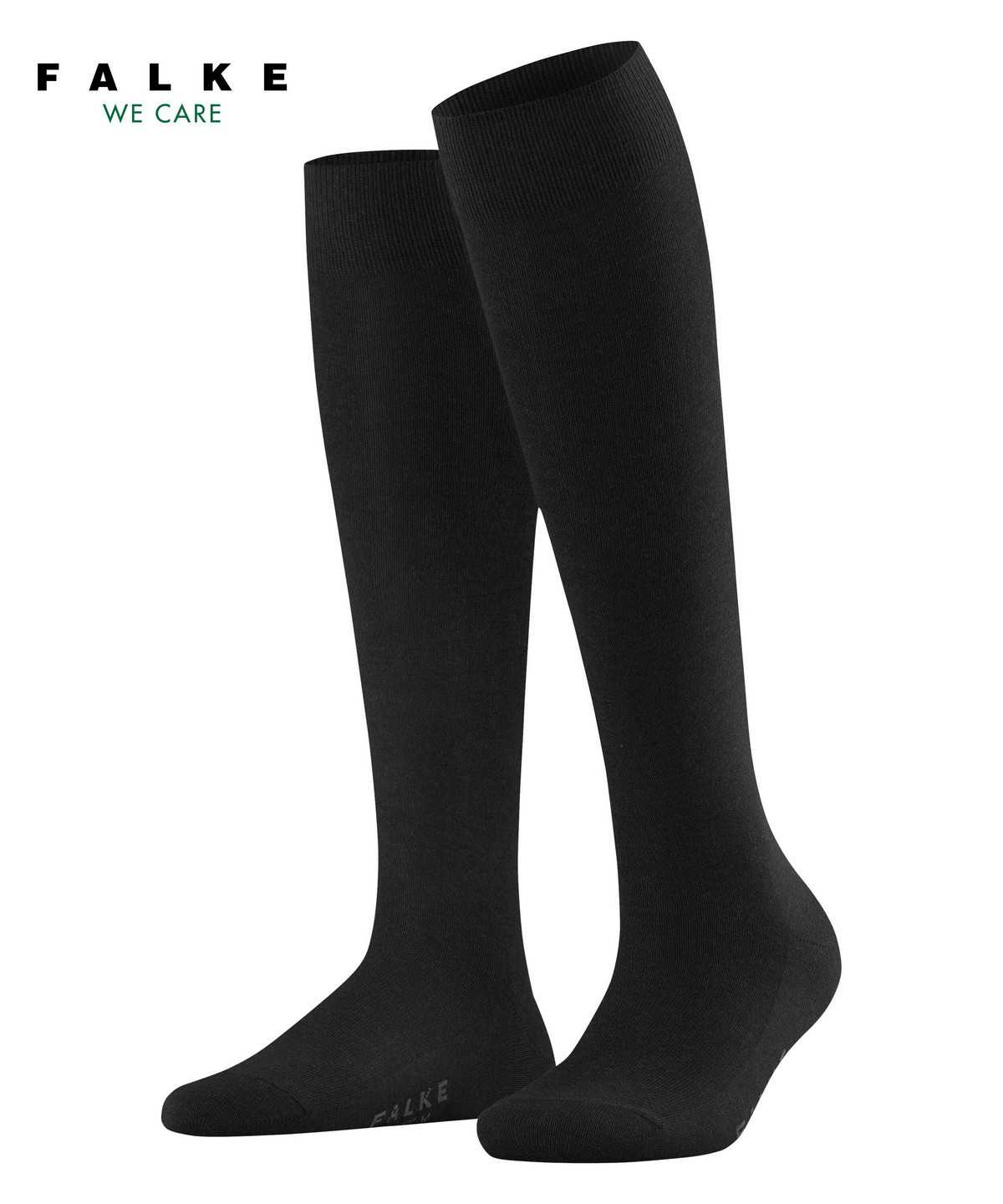 Calzini Donna Falke Family Knee-high Socks Nere | VZMK08794