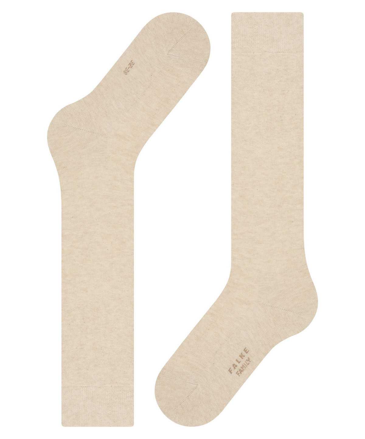 Calzini Donna Falke Family Knee-high Socks Beige | IEWB68147