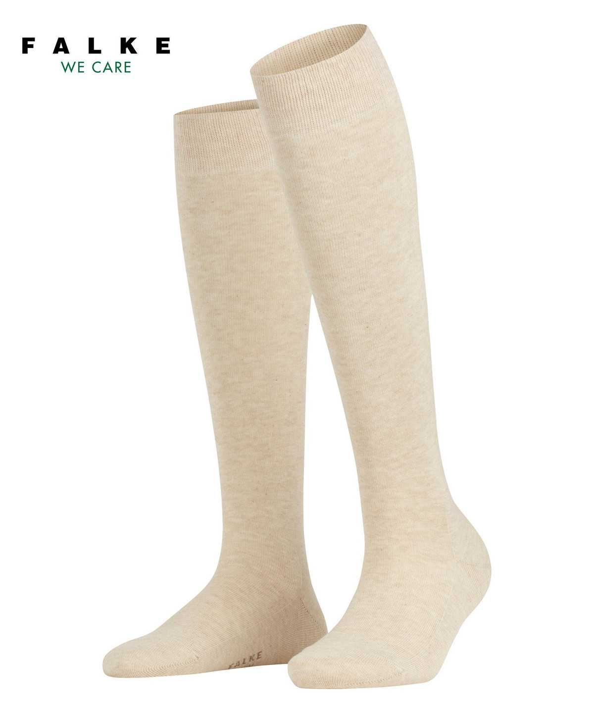 Calzini Donna Falke Family Knee-high Socks Beige | IEWB68147