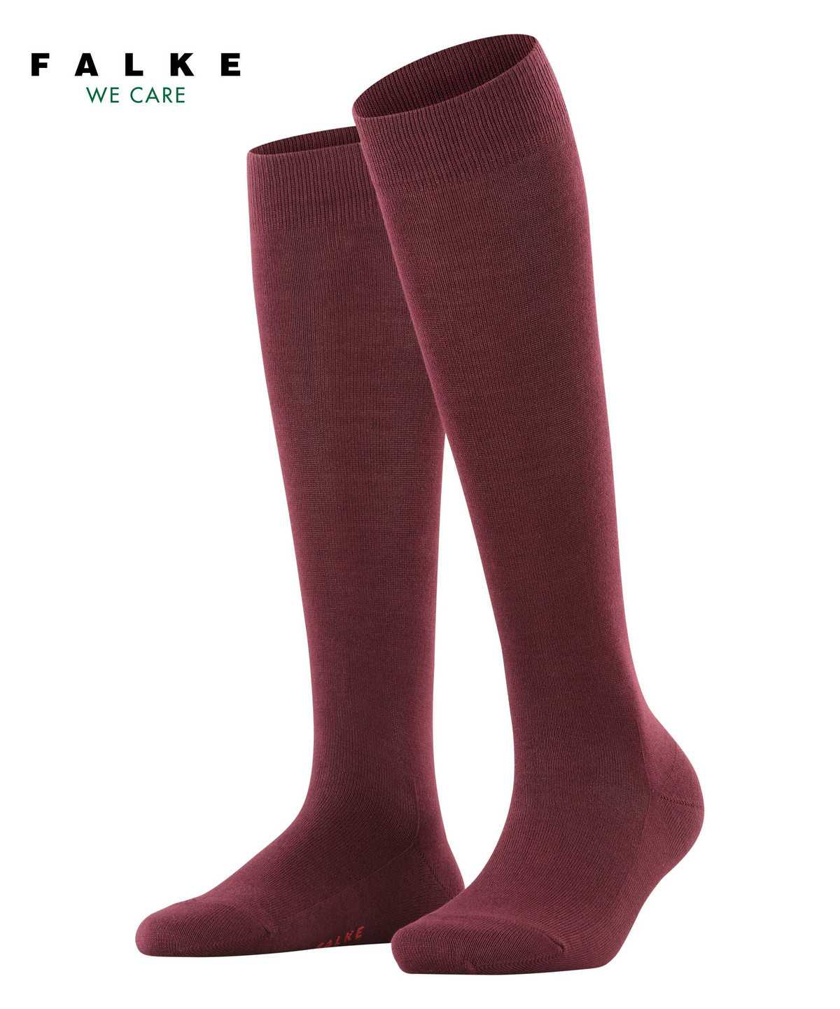 Calzini Donna Falke Family Knee-high Socks Rosse | WOIT21084