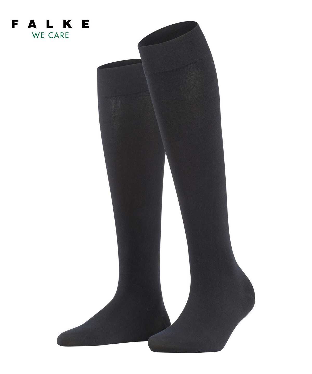 Calzini Donna Falke Fine Softness 50 DEN Knee-high Socks Nere | KRSI70453