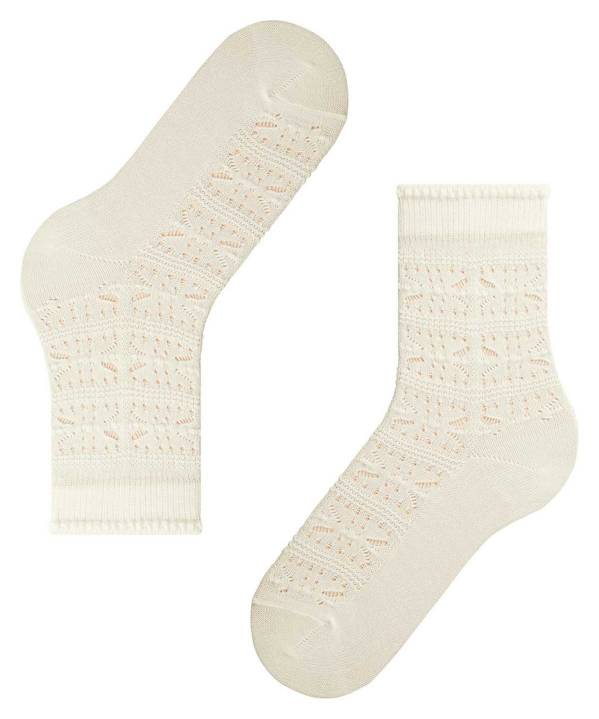 Calzini Donna Falke Granny Square Socks Bianche | HQDW25867