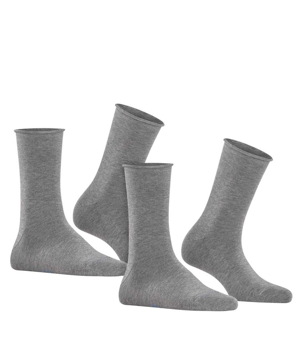 Calzini Donna Falke Happy 2-Pack Socks Grigie | WMBP35894