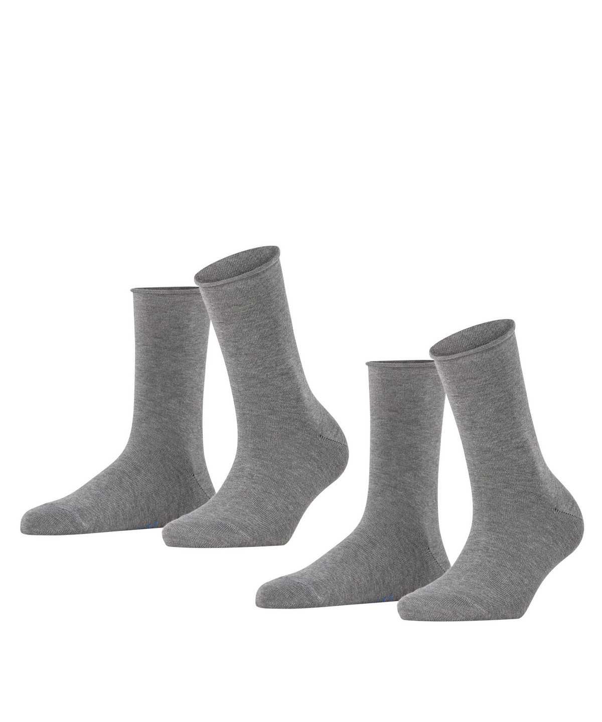 Calzini Donna Falke Happy 2-Pack Socks Grigie | WMBP35894