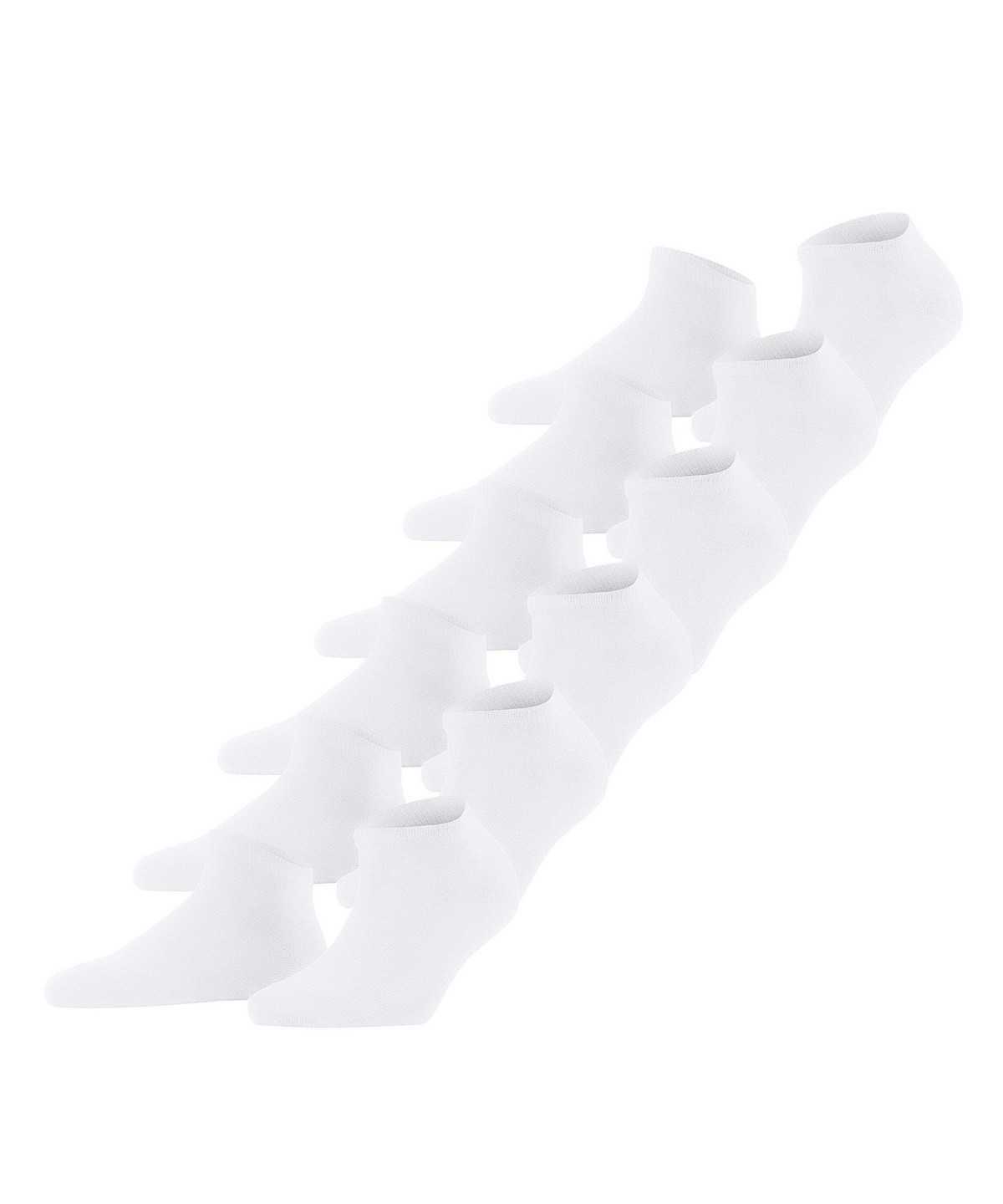 Calzini Donna Falke Happy 6-Pack Sneaker socks Bianche | VUQY41805