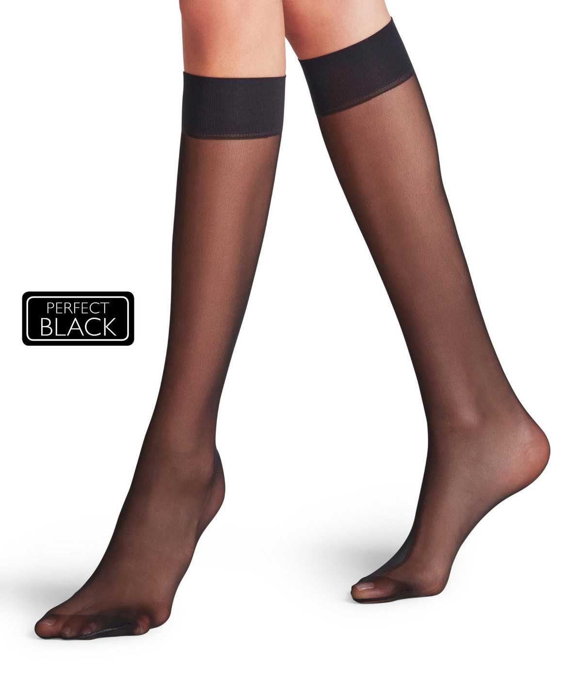 Calzini Donna Falke Matt Deluxe 20 DEN Knee-high Socks Nere | HOJP76813