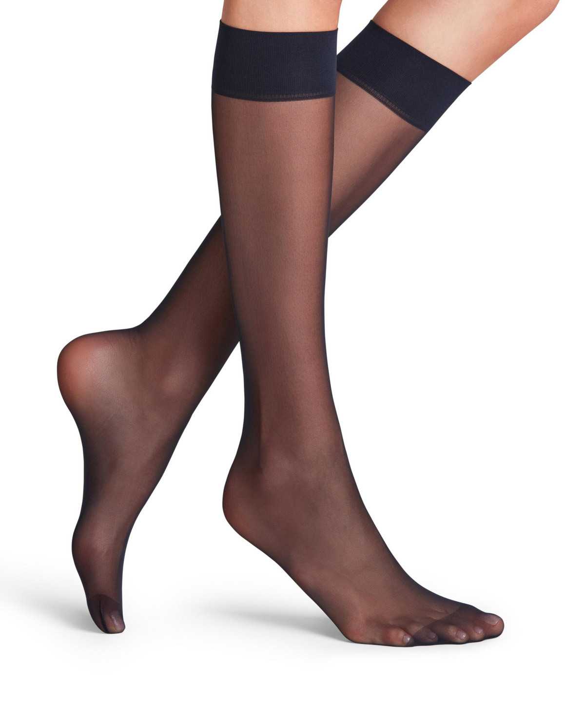 Calzini Donna Falke Matt Deluxe 20 DEN Knee-high Socks Blu | GVUT68530