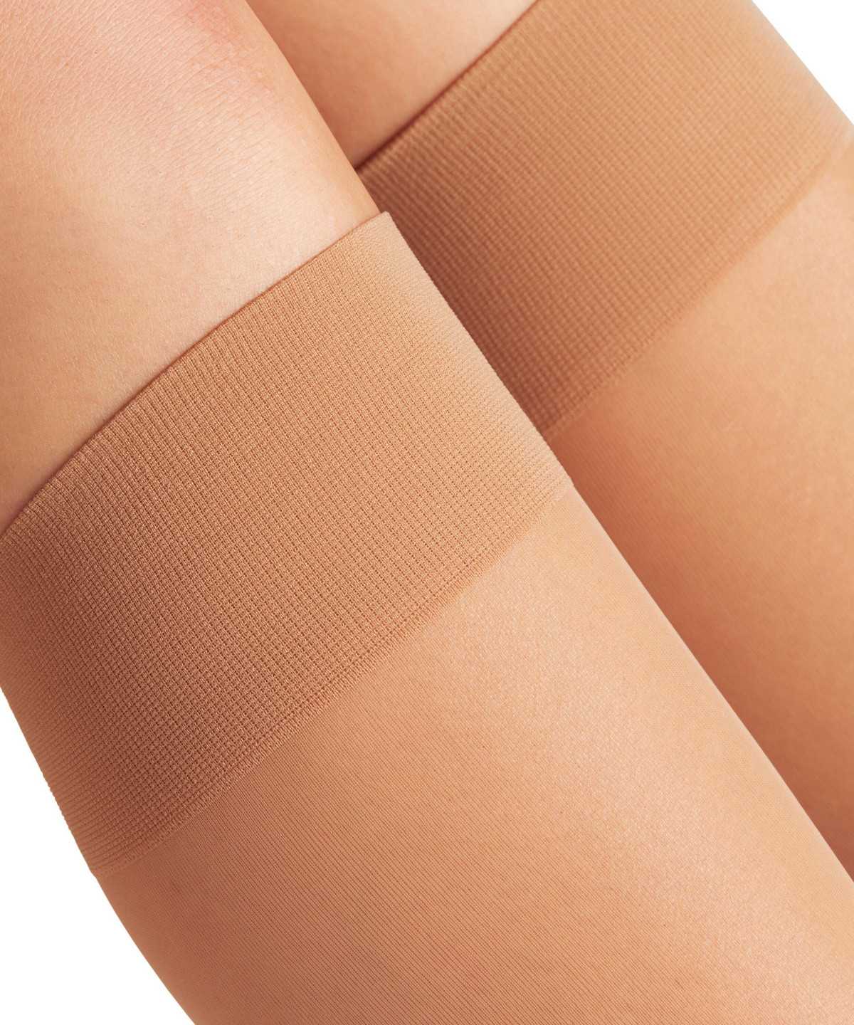 Calzini Donna Falke Matt Deluxe 20 DEN Knee-high Socks Marroni | PLUQ09328